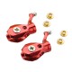 Precision CNC Aluminum Main Blade Grip set (RED) - BLADE MCPX